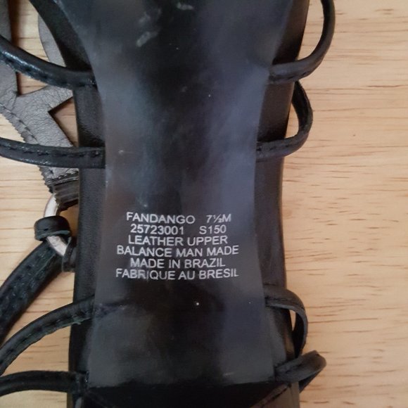 Carlos Santana fandango black heels sandals - Picture 7 of 7